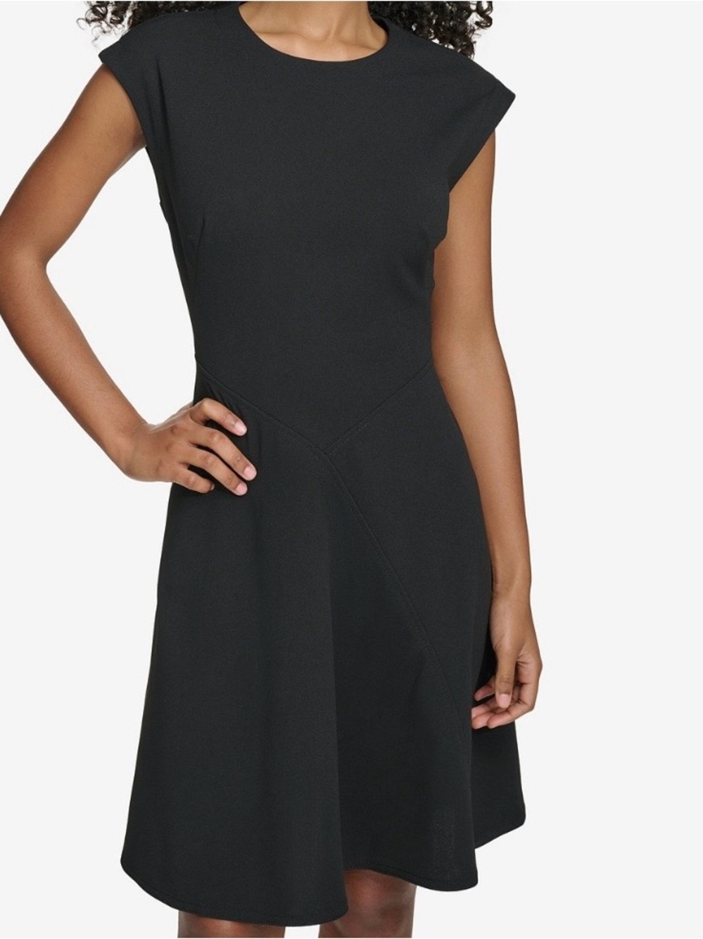 Calvin Klein Black Sleeveless A-Line Dress - Picture 5 of 6
